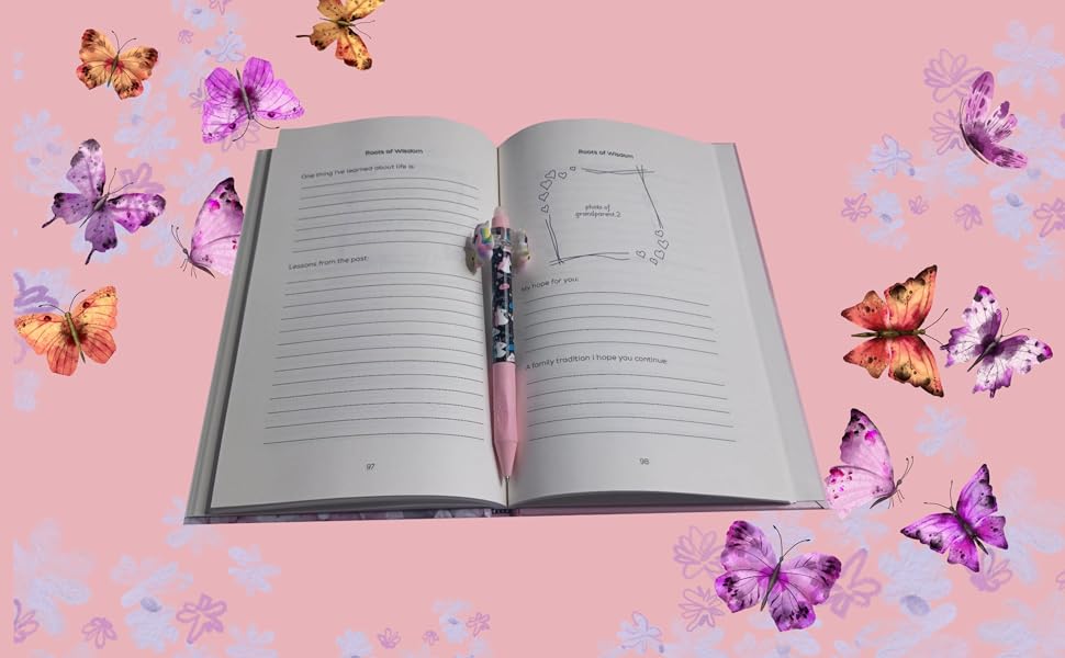 Growing up journal pages about grandparents whispers of wisdom